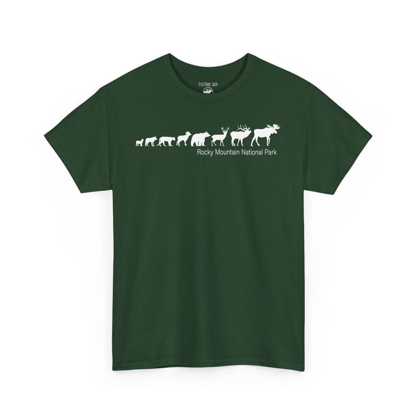 Forest Mammal Lineup | RMNP | Adult Cotton Tee