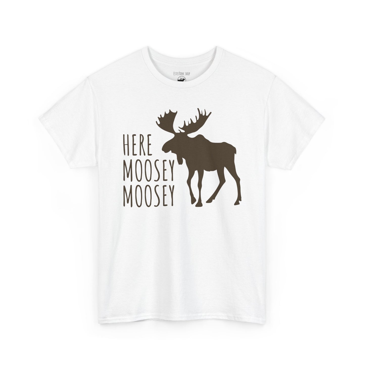Here Moosey Moosey | Silhouette | Adult Cotton Tee