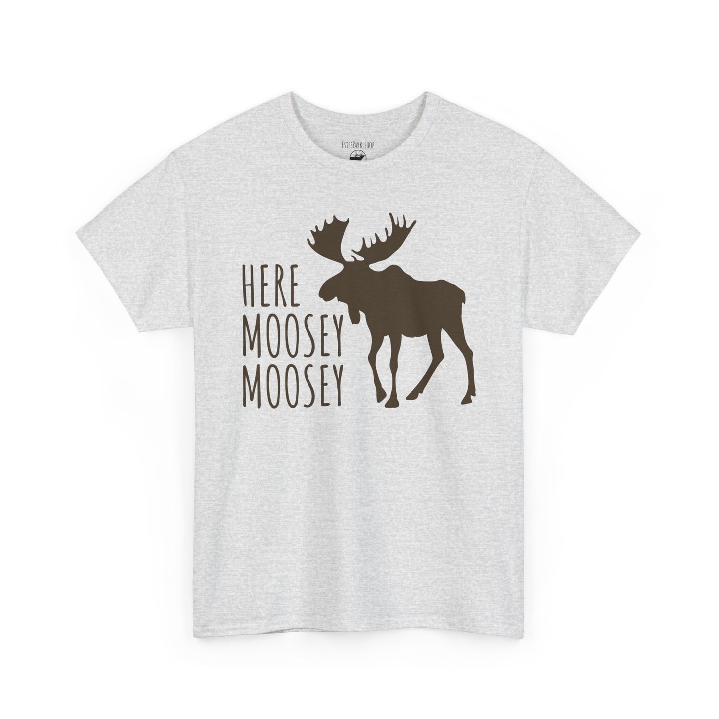 Here Moosey Moosey | Silhouette | Adult Cotton Tee