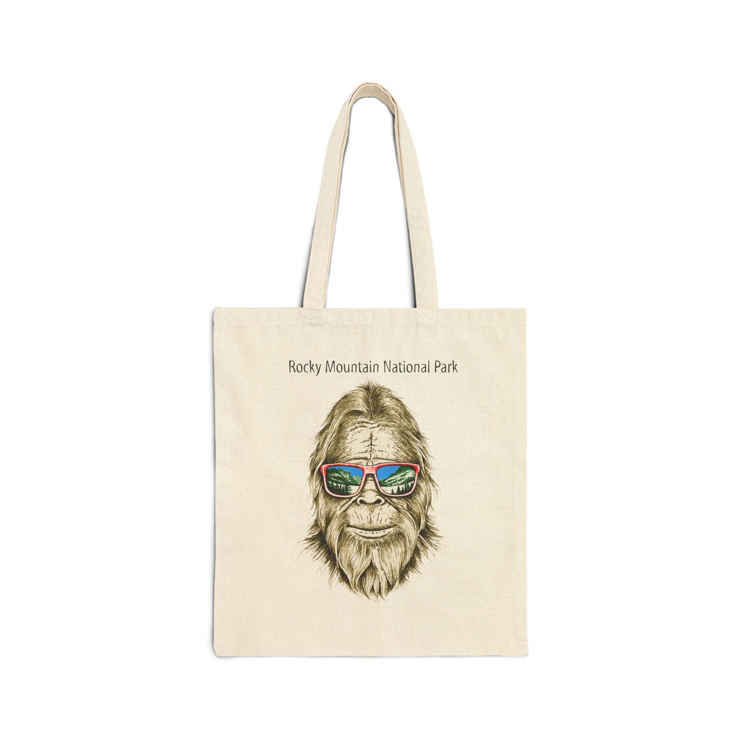 Hippie Bigfoot | RMNP | Cotton Canvas Tote Bag