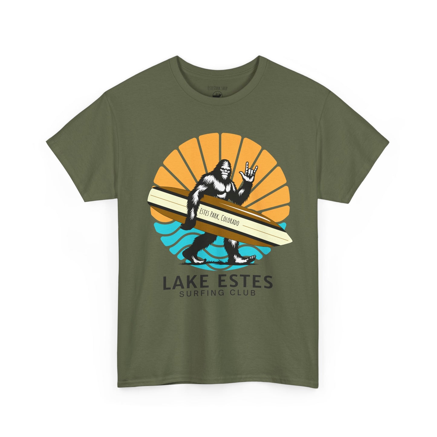 Lake Estes Surfing Club | Bigfoot | Adult Cotton Tee