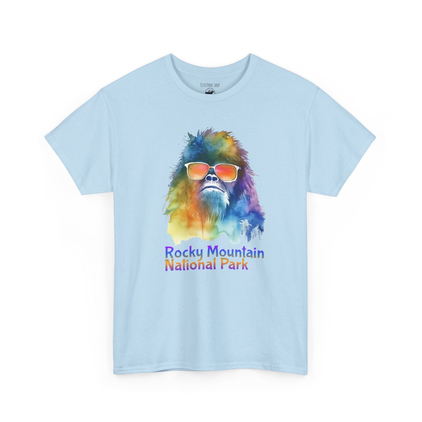 Neon Bigfoot Portrait | RMNP | Adult Cotton Tee