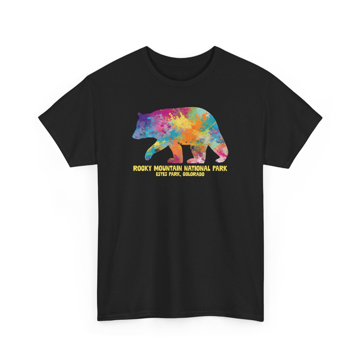Splatter Art Bear | RMNP | Adult Cotton Tee