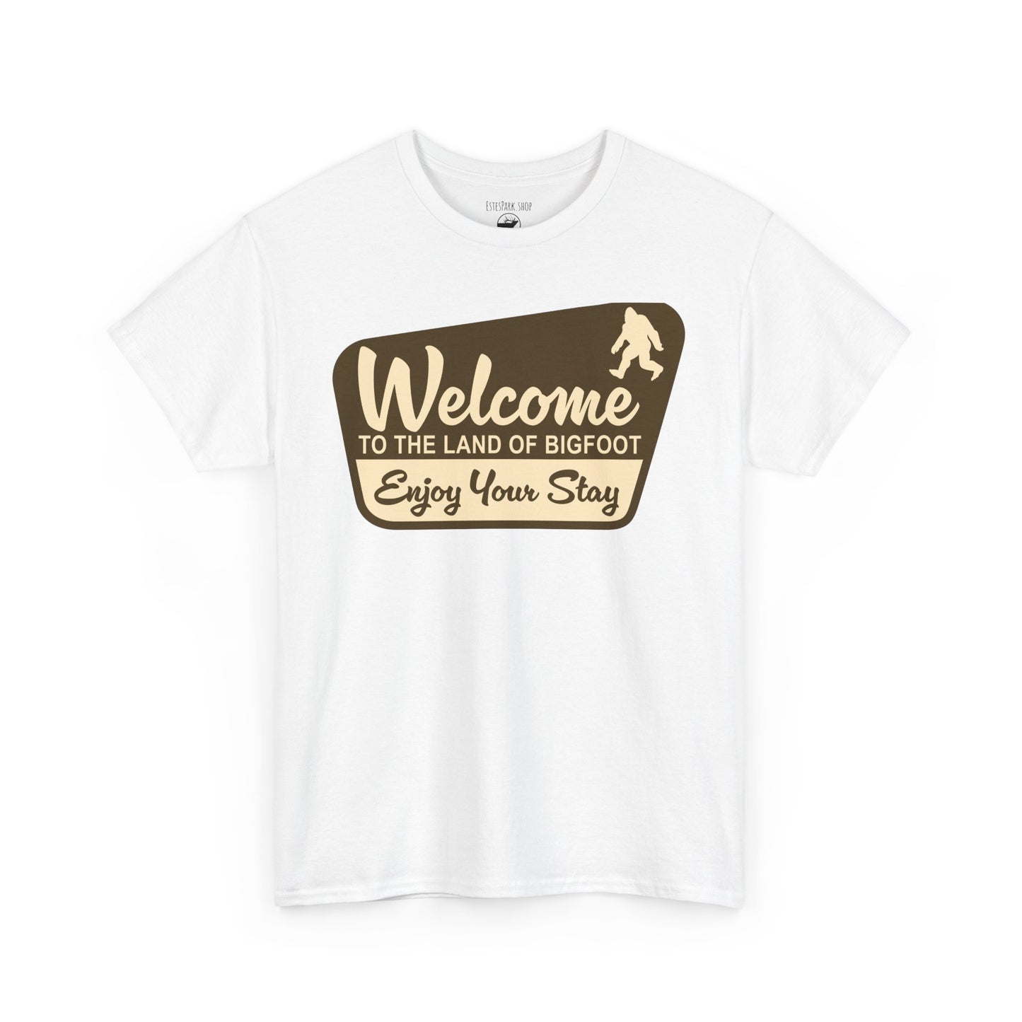 Welcome to the Land of Bigfoot | Bigfoot | Adult Cotton Tee