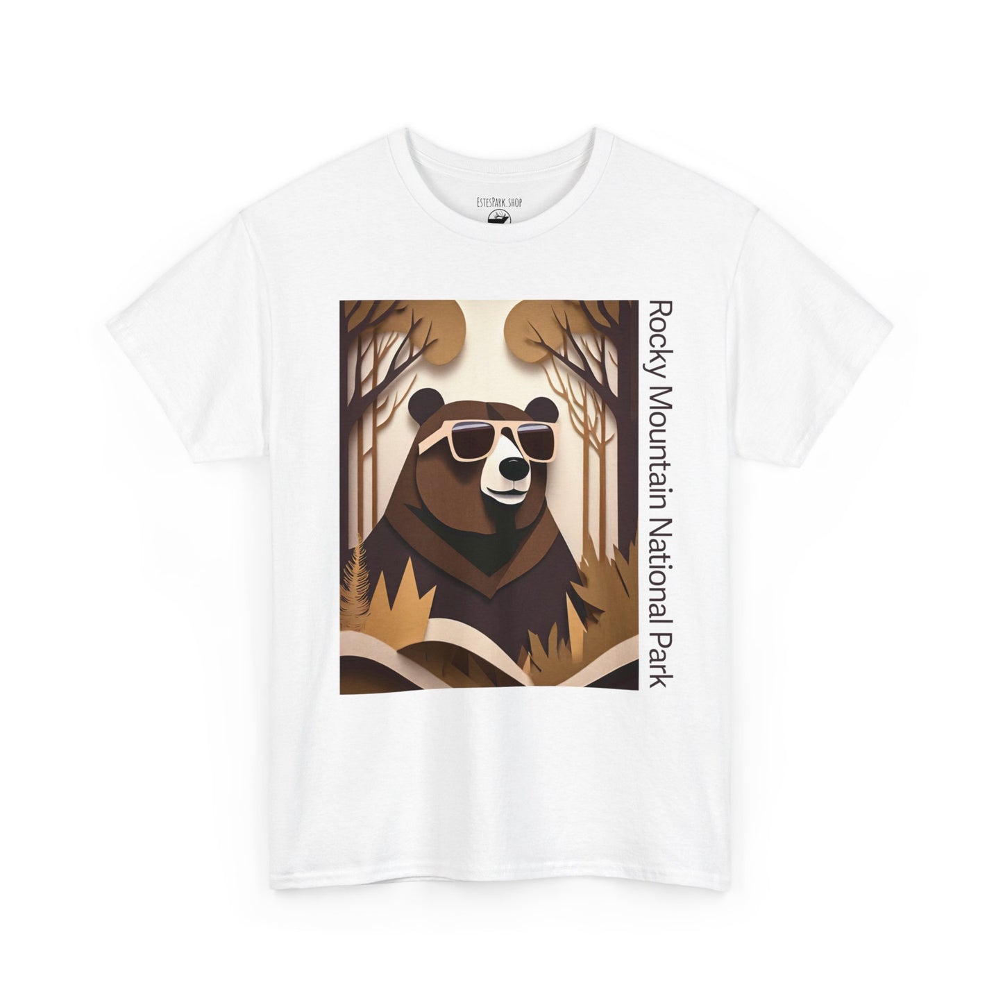 Chillin' Black Bear | Layered Paper | RMNP | Adult Cotton Tee