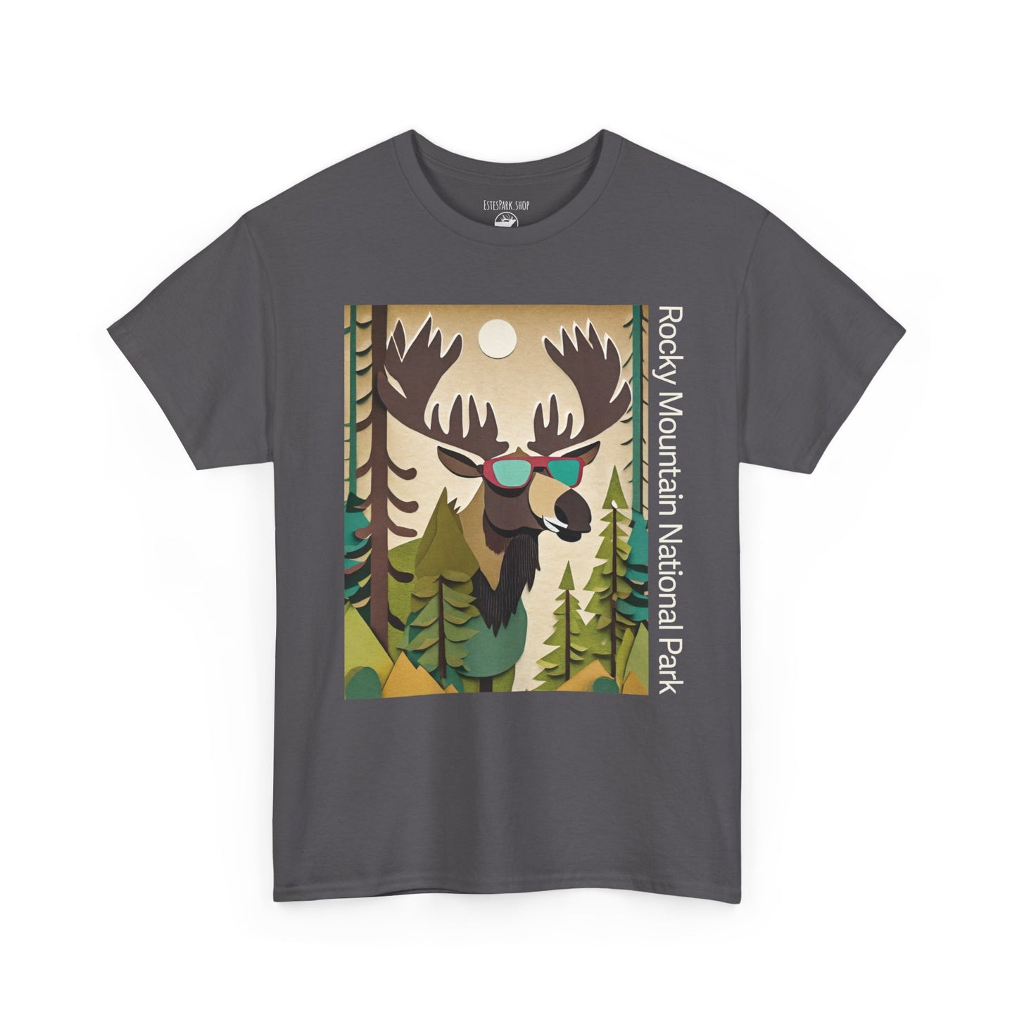 We Love Our Moose | Layered Paper | RMNP | Adult Cotton Tee