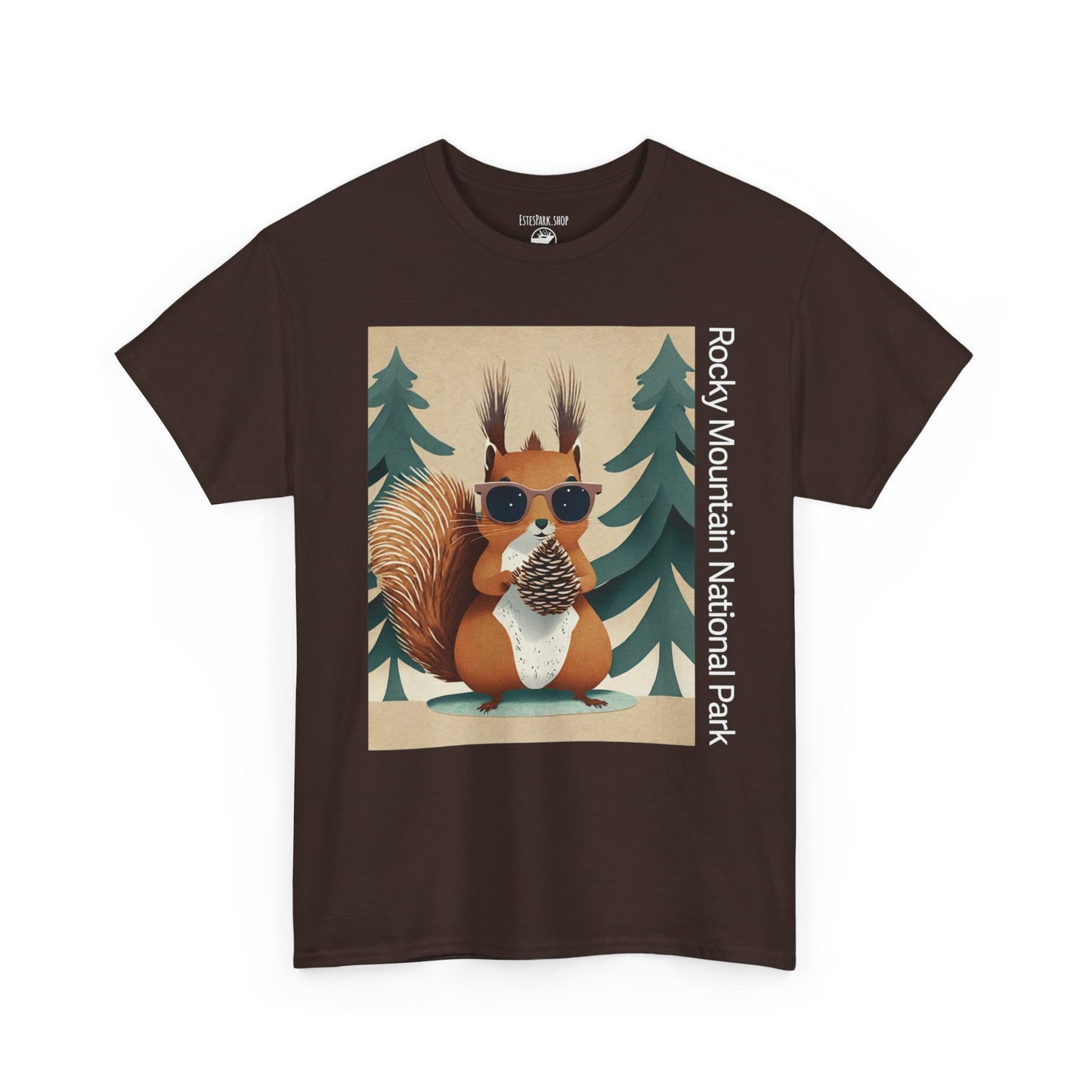 The Famous Abert Squirrel | Layered Paper | RMNP | Adult Cotton Tee