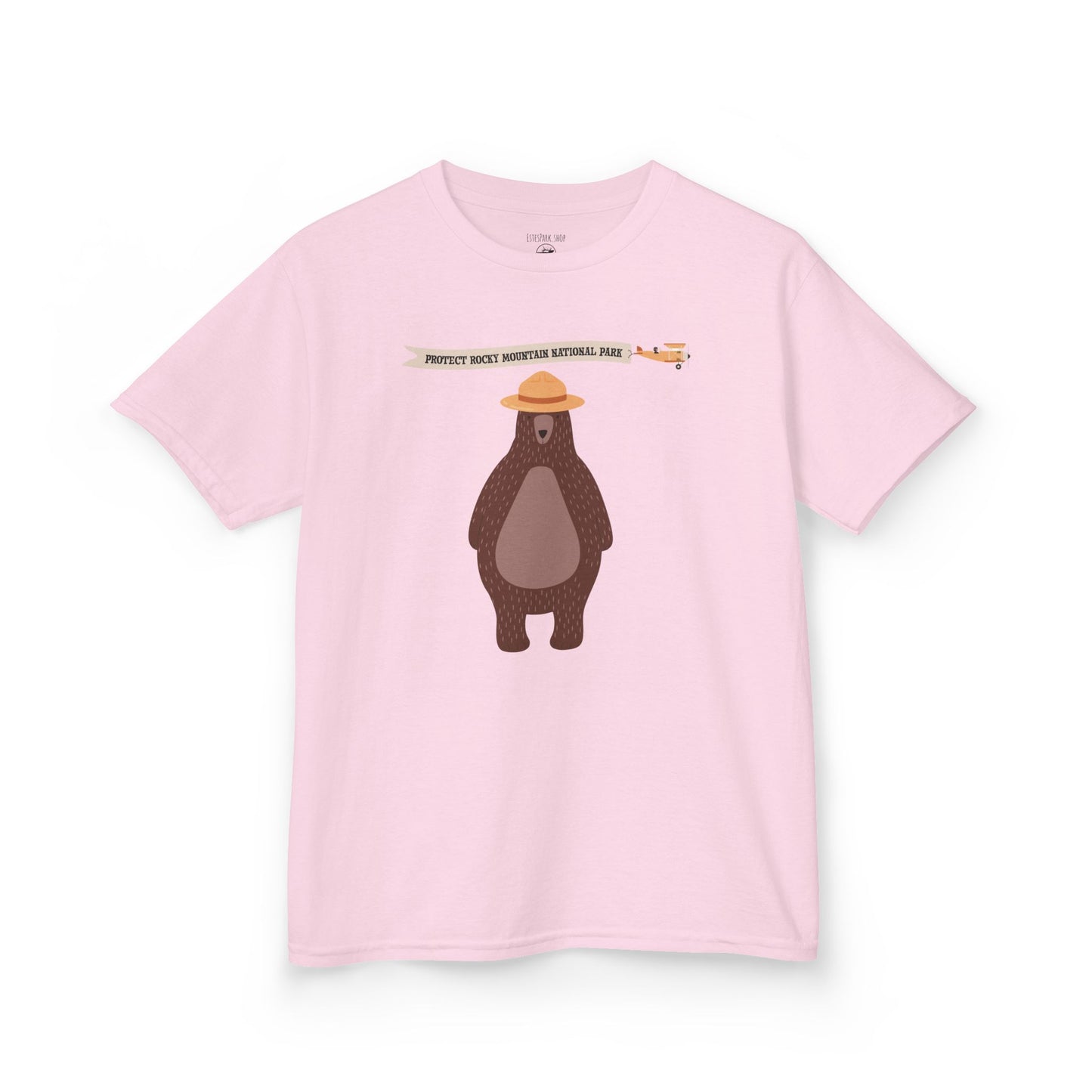 Bear Ranger - Protect Rocky | Kids Heavy Cotton Tshirt | RMNP