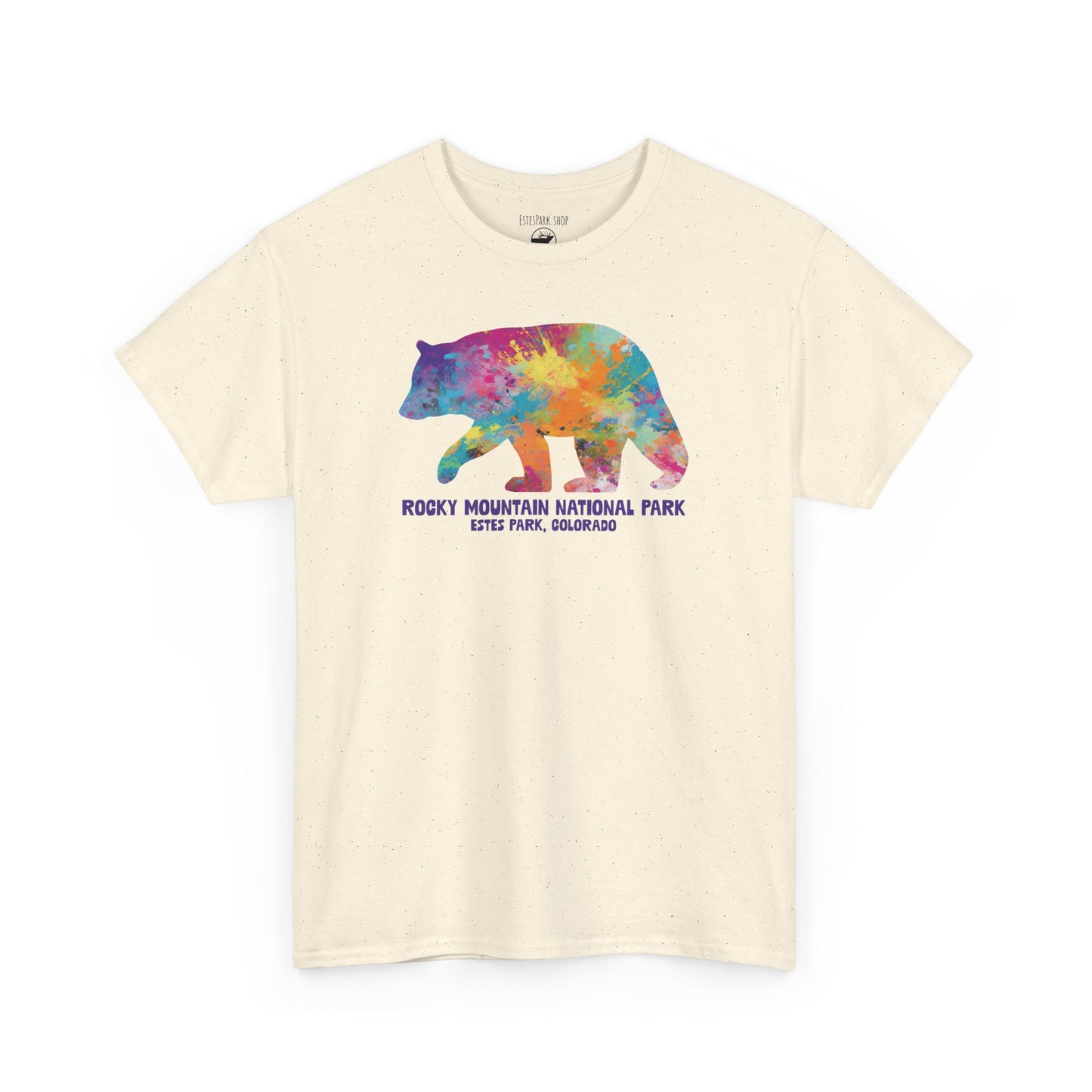 Splatter Art Bear | RMNP | Adult Cotton Tee