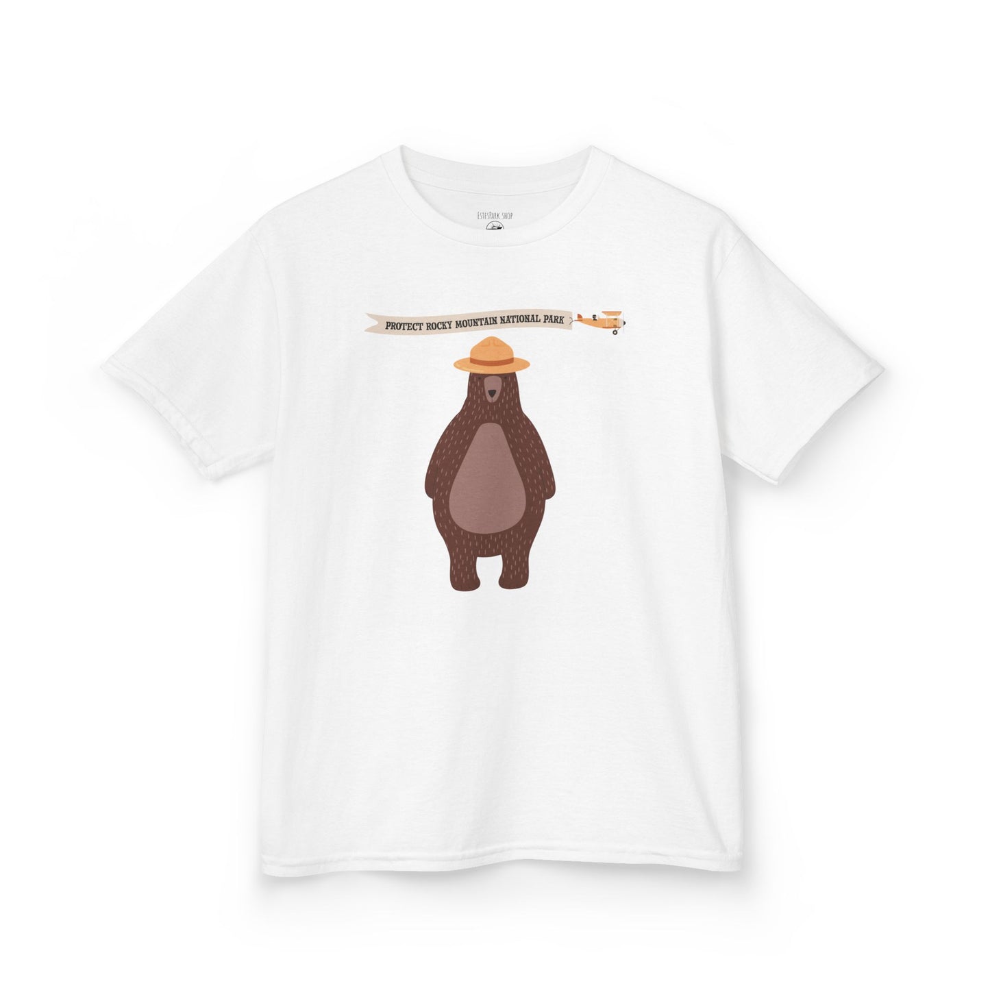 Bear Ranger - Protect Rocky | Kids Heavy Cotton Tshirt | RMNP