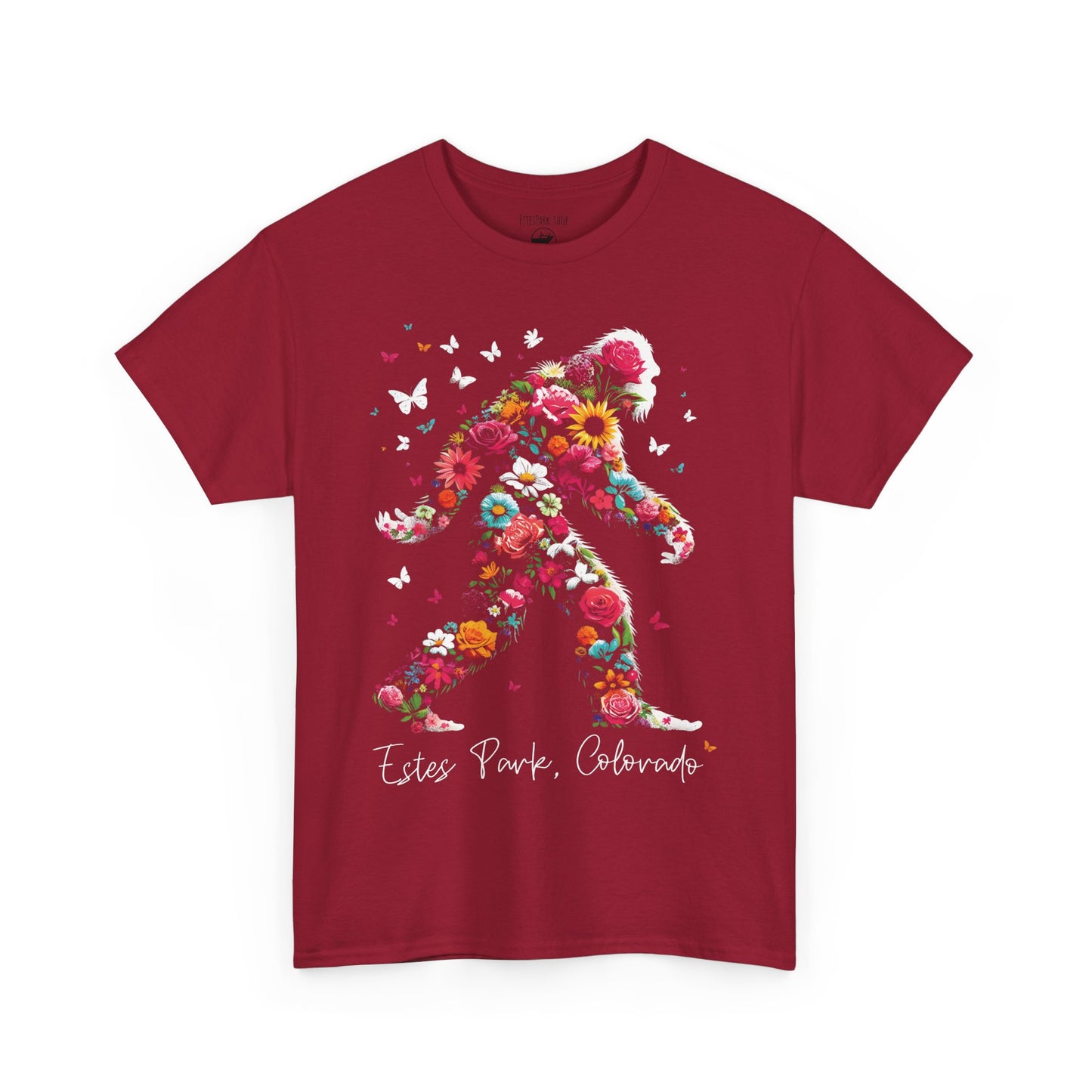 Flower Powered Squatch | Bigfoot | Heavy Cotton Tee
