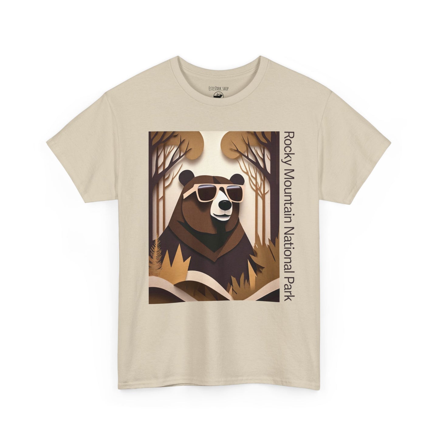 Chillin' Black Bear | Layered Paper | RMNP | Adult Cotton Tee