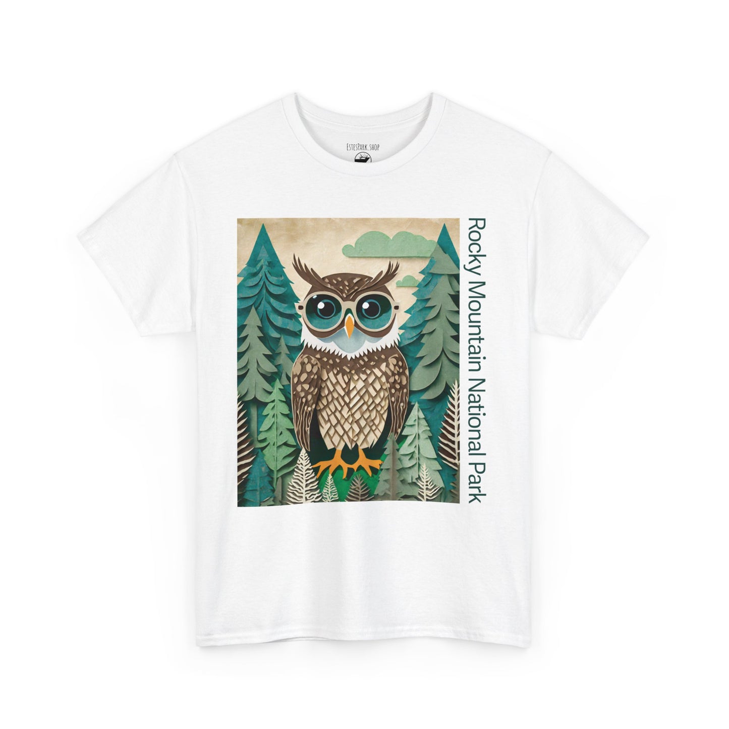 The Wise Ol' Owl | Layered Paper | RMNP | Adult Cotton Tee