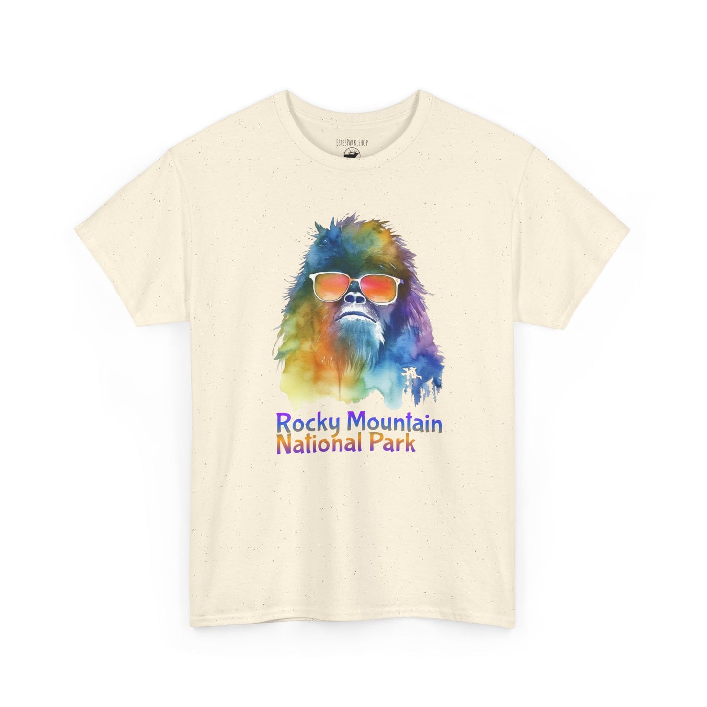 Neon Bigfoot Portrait | RMNP | Adult Cotton Tee