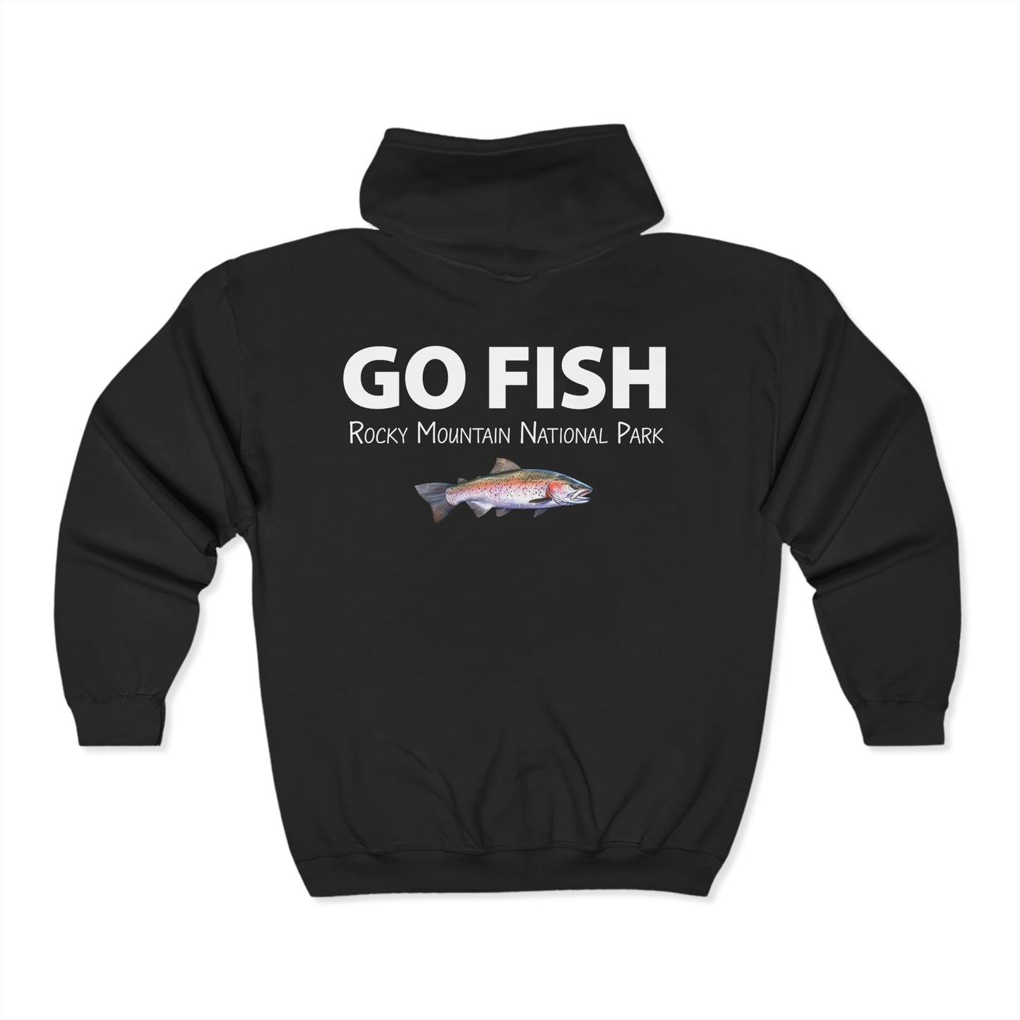 Go Fish | RMNP | Heavy Blend Zippered Hoodie