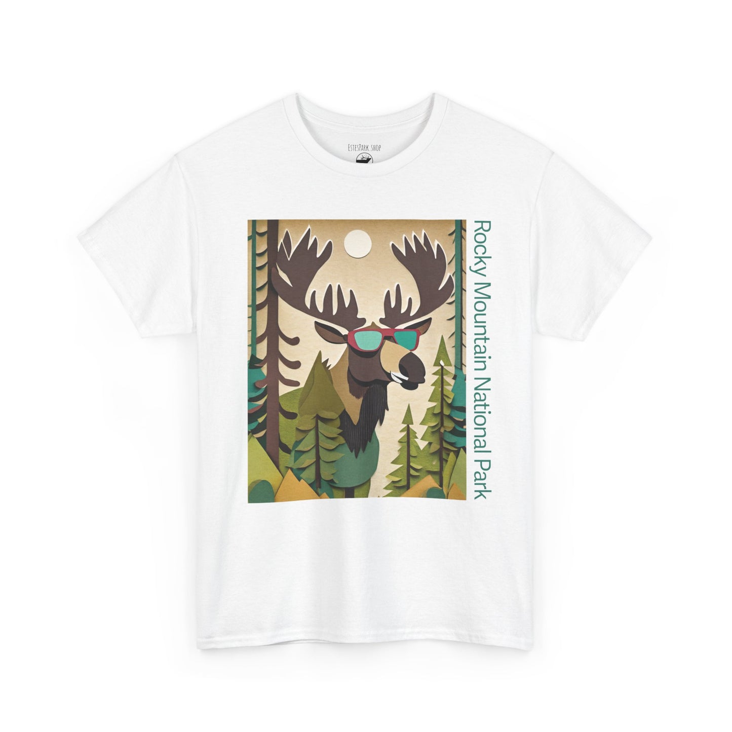 We Love Our Moose | Layered Paper | RMNP | Adult Cotton Tee
