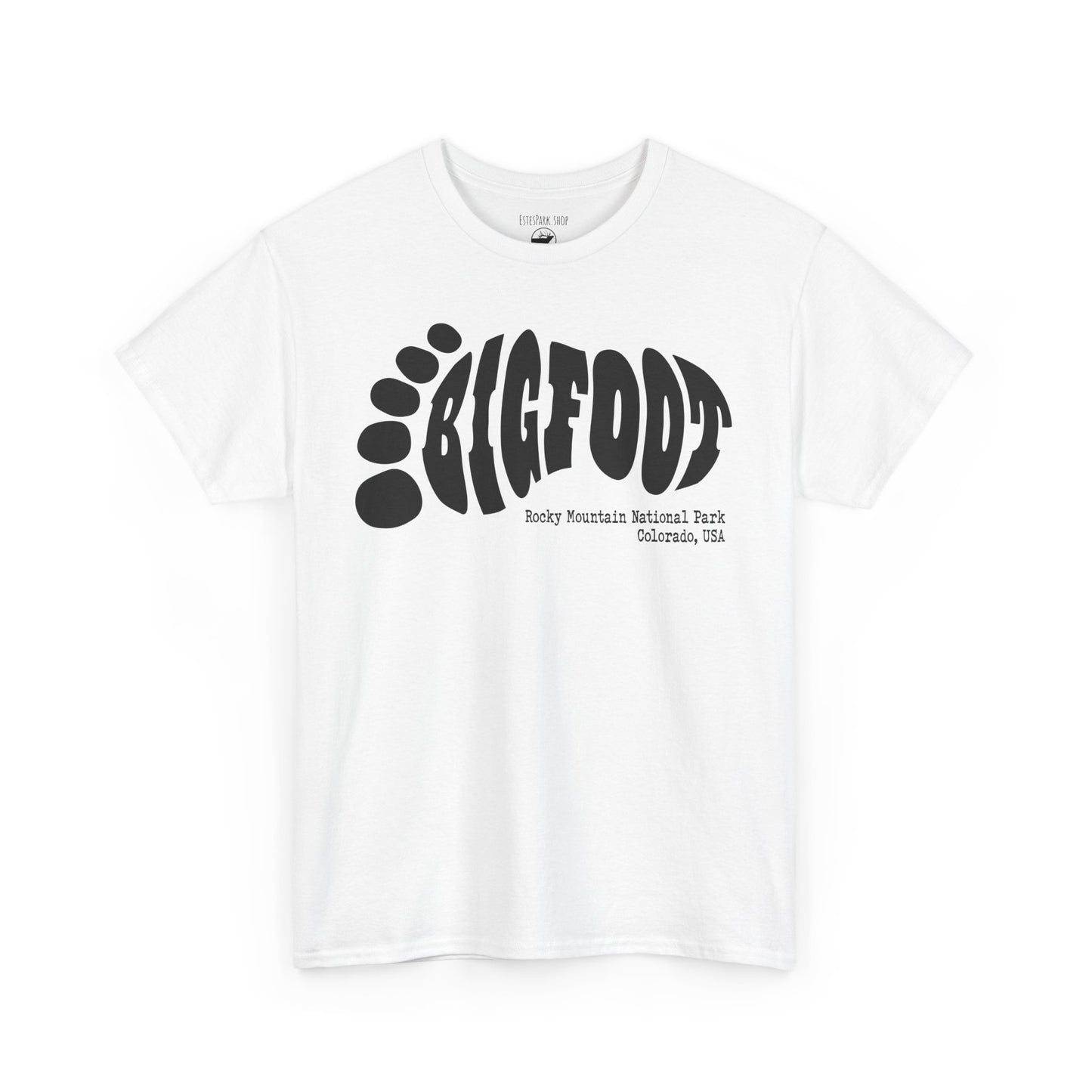 Bigfoot Footprint | RMNP | Adult Cotton Tee