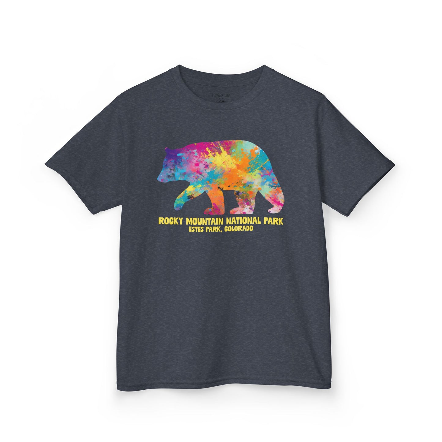 Splatter Art Bear | RMNP | Kids Heavy Cotton™ Tee