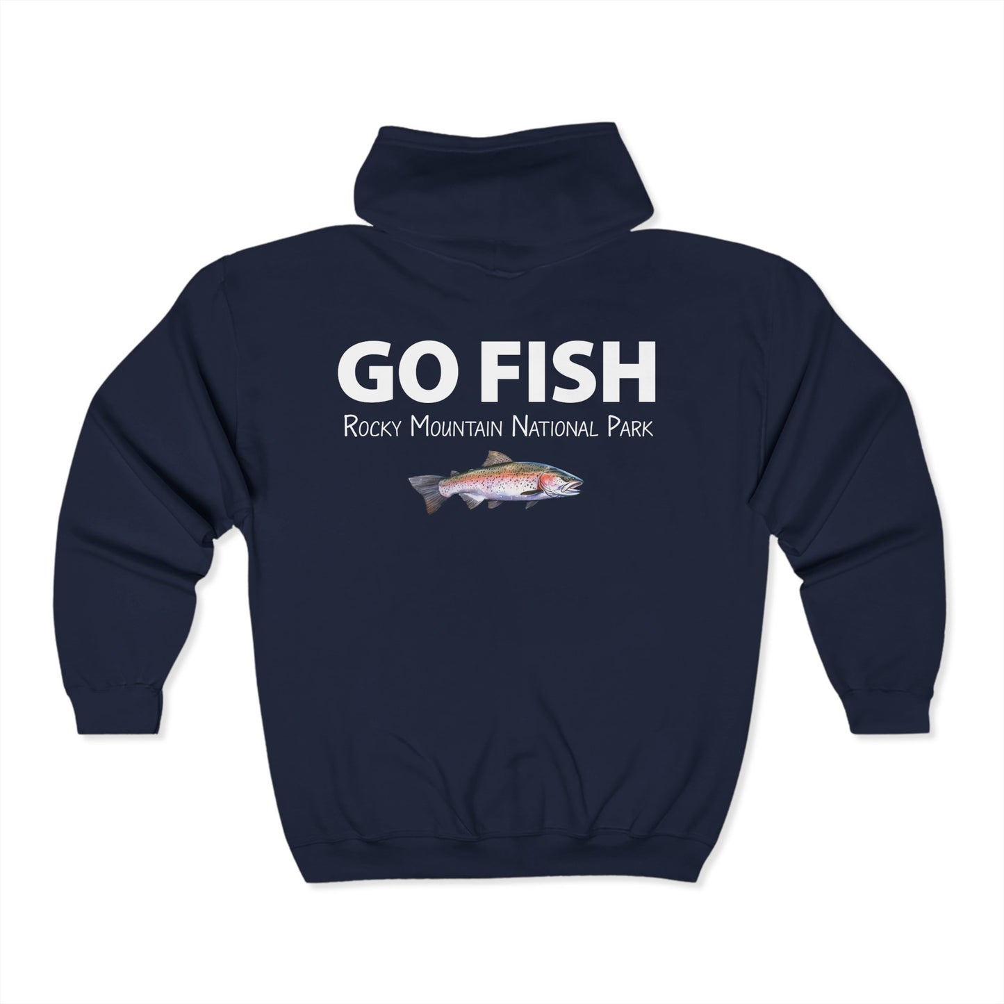 Go Fish | RMNP | Heavy Blend Zippered Hoodie