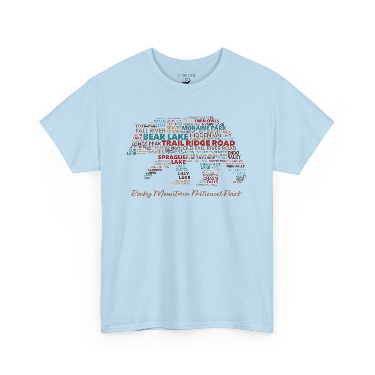 RMNP Place Names Bear | RMNP | Heavy Cotton Tee