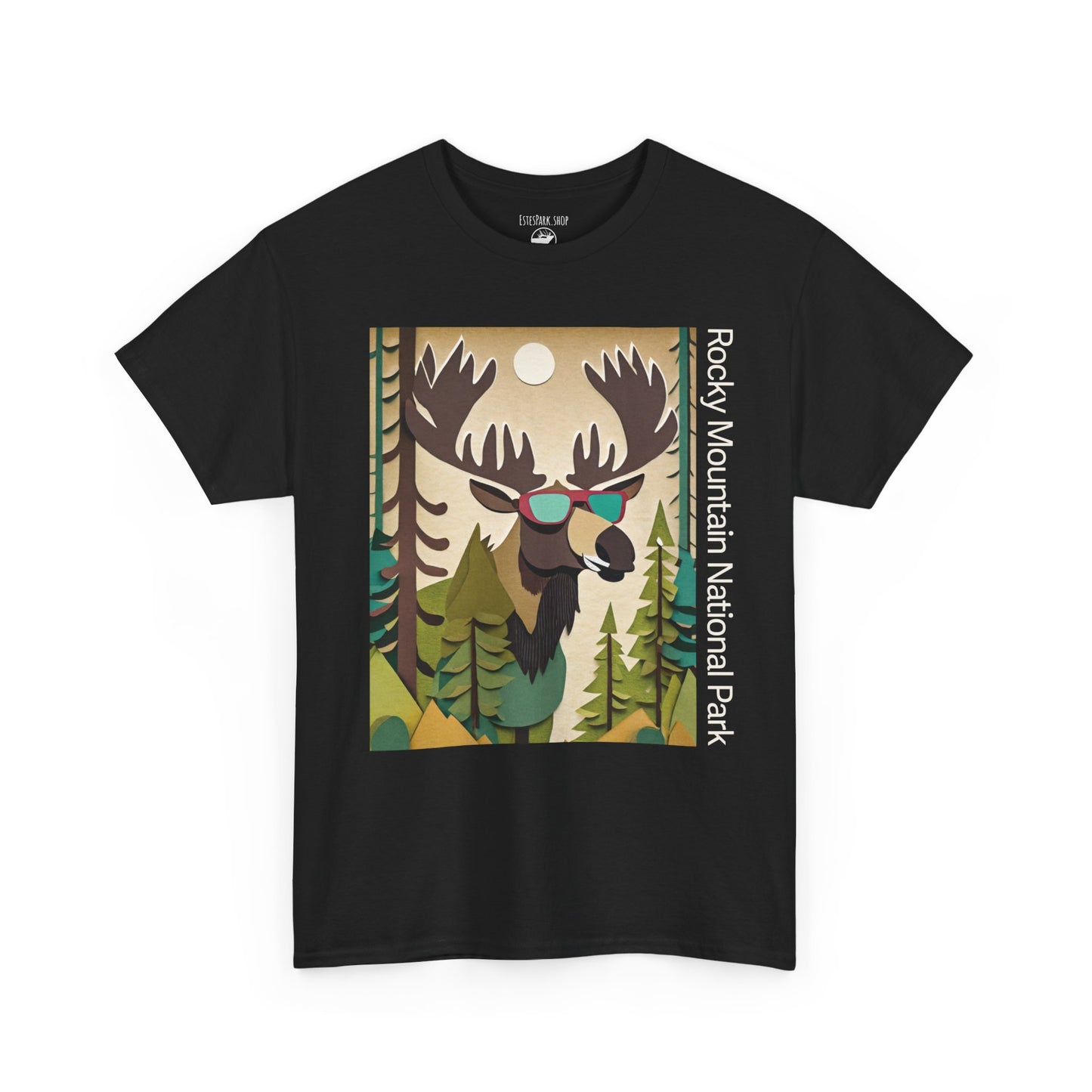 We Love Our Moose | Layered Paper | RMNP | Adult Cotton Tee