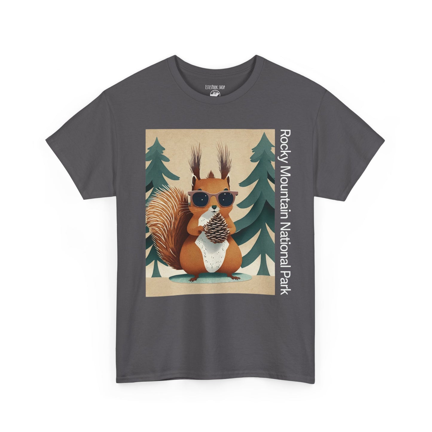 The Famous Abert Squirrel | Layered Paper | RMNP | Adult Cotton Tee