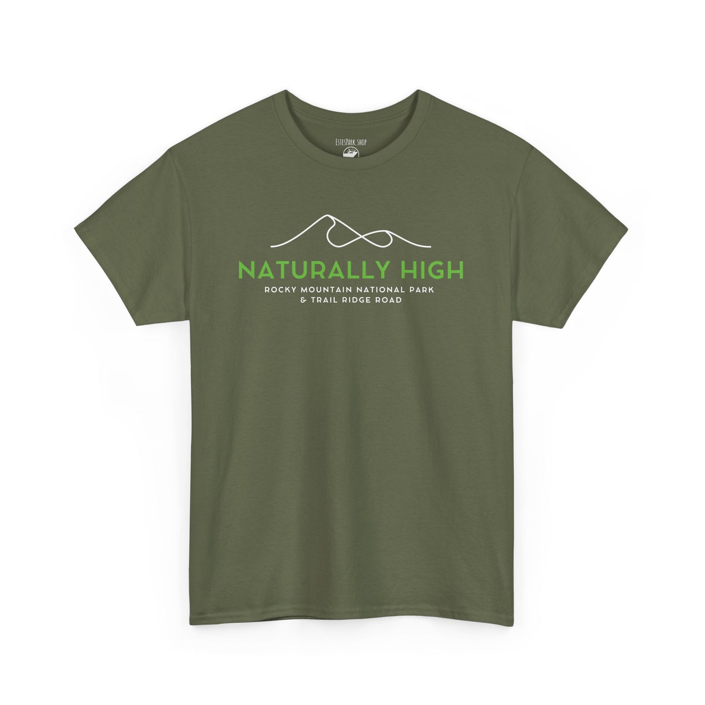 Naturally High | Trail Ridge Road | RMNP | Adult Cotton Tee
