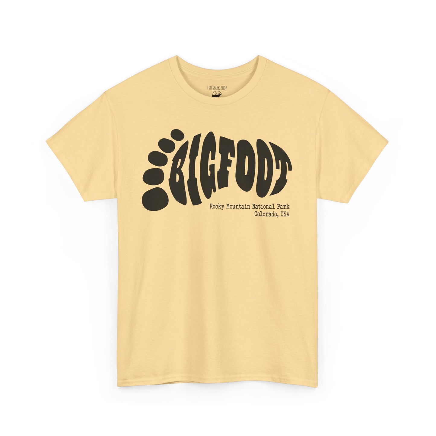 Bigfoot Footprint | RMNP | Adult Cotton Tee