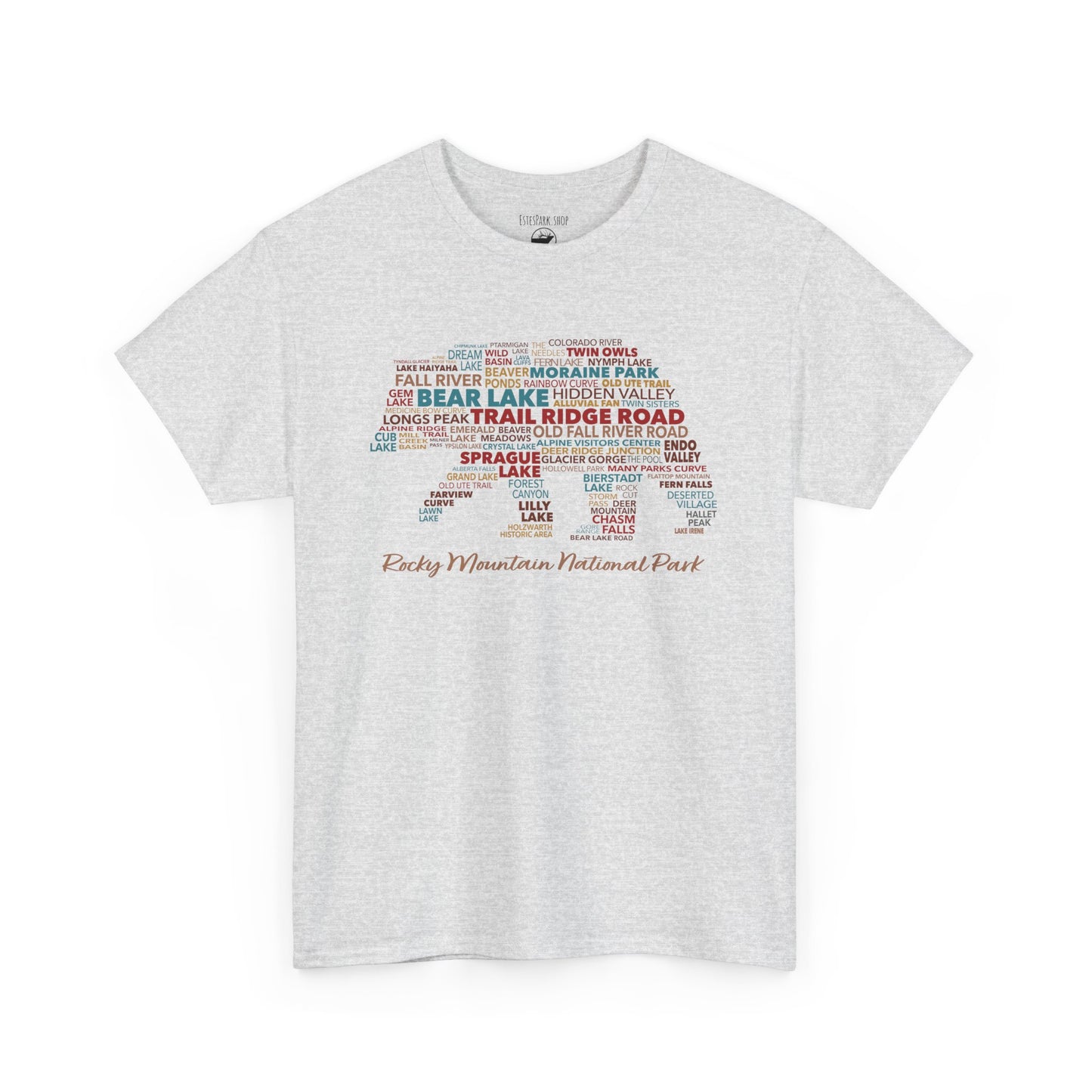 RMNP Place Names Bear | RMNP | Heavy Cotton Tee