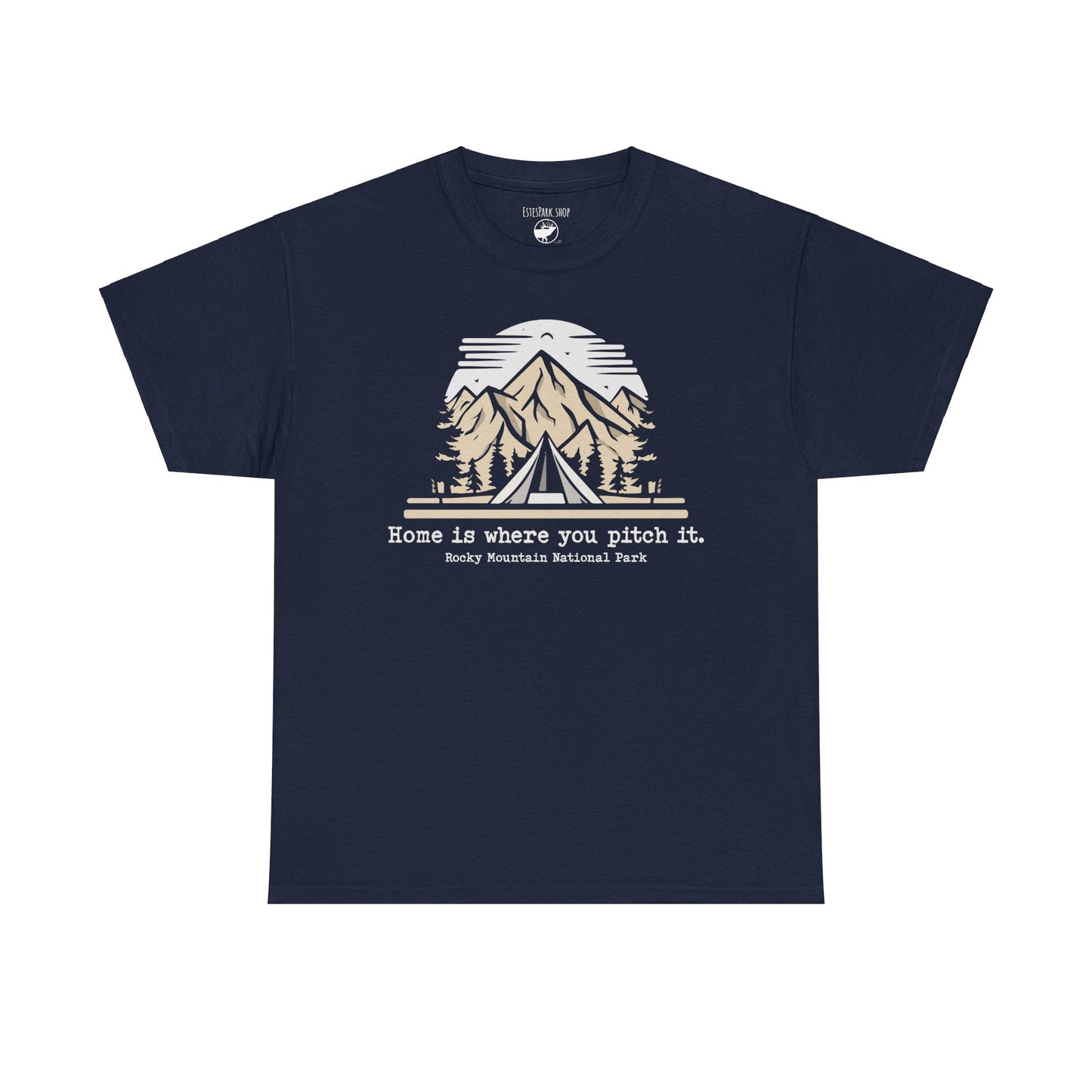 Home Is Where You Pitch It | RMNP | Adult Cotton Tee
