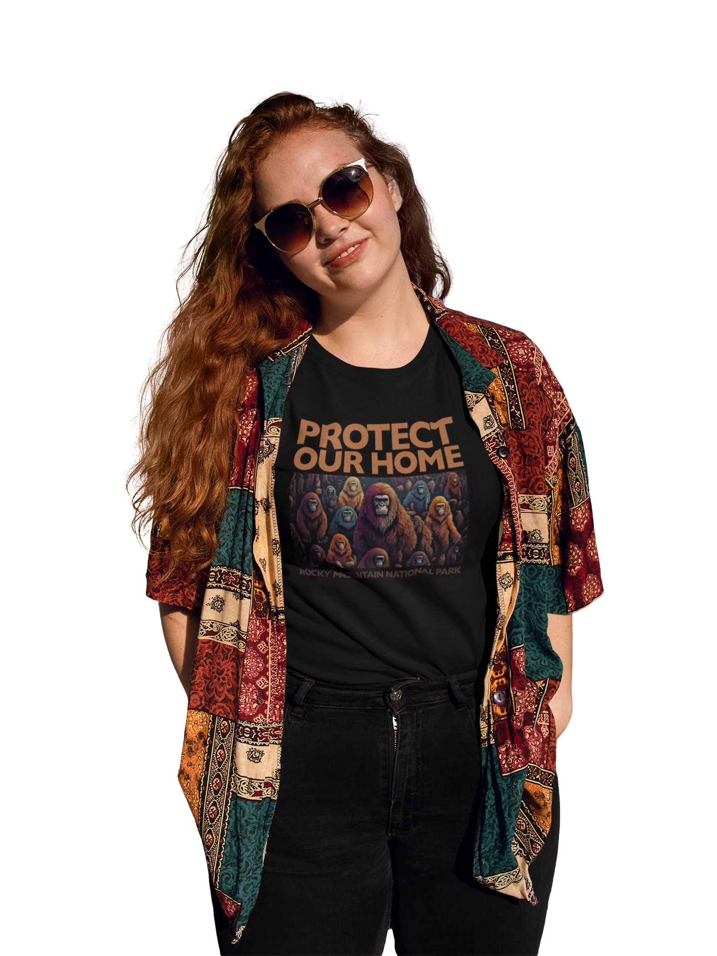Protect Our Home | RMNP | Unisex Jersey Short Sleeve V-Neck Tee