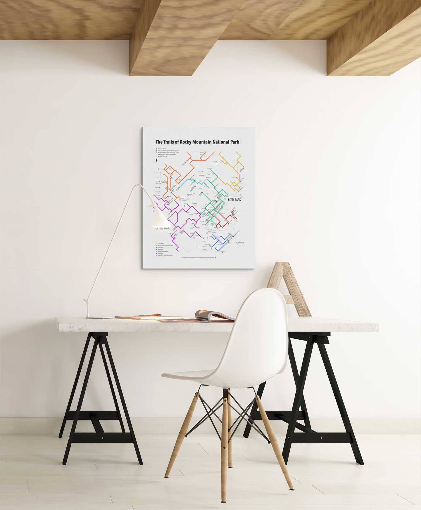The Trails of Rocky Mountain National Park | RMNP | Rolled Posters