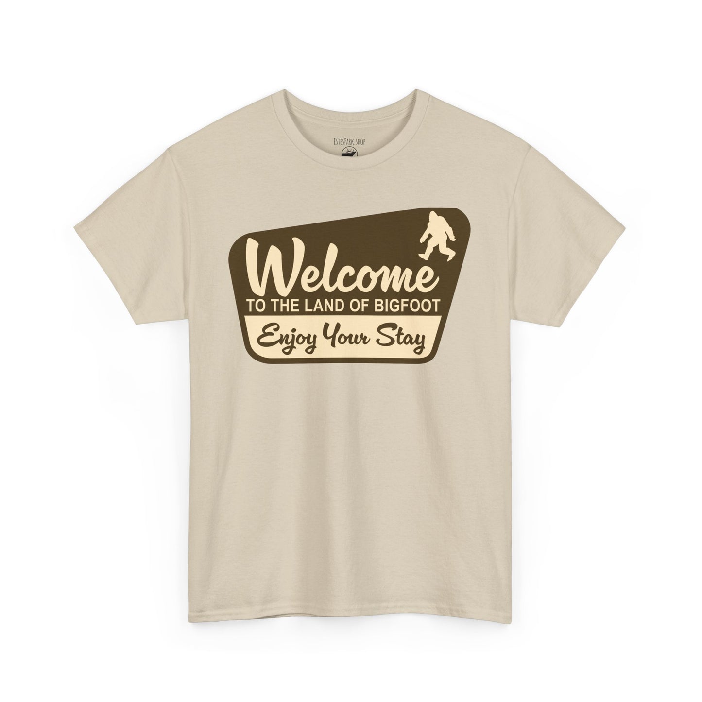 Welcome to the Land of Bigfoot | Bigfoot | Adult Cotton Tee