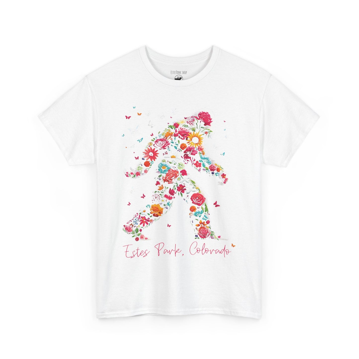 Flower Powered Squatch | Bigfoot | Heavy Cotton Tee