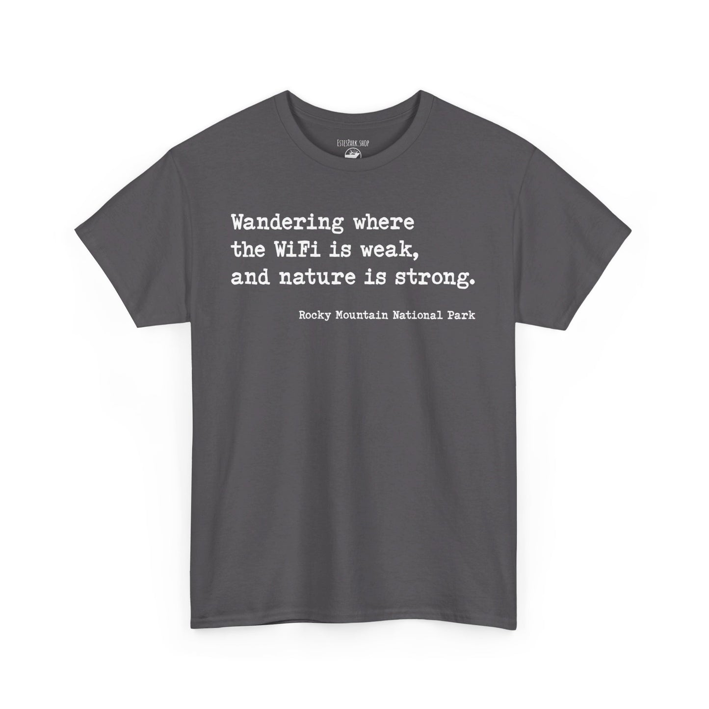 Wander Where the Wifi is Weak | RMNP | Adult Cotton Tee