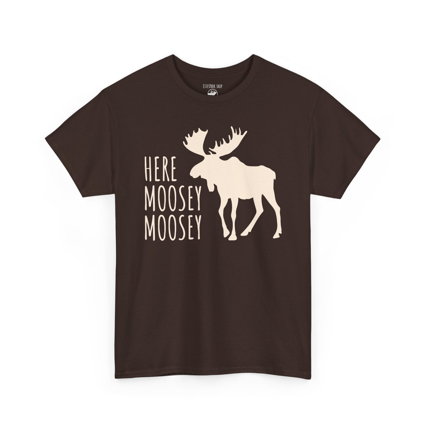 Here Moosey Moosey | Silhouette | Adult Cotton Tee