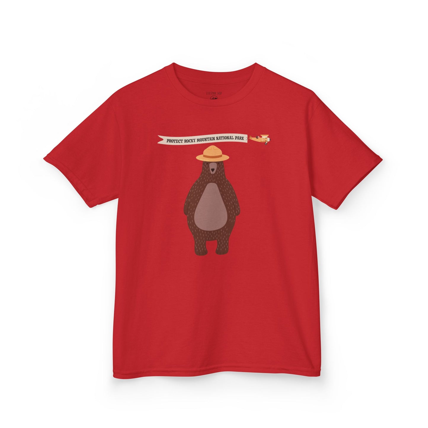 Bear Ranger - Protect Rocky | Kids Heavy Cotton Tshirt | RMNP