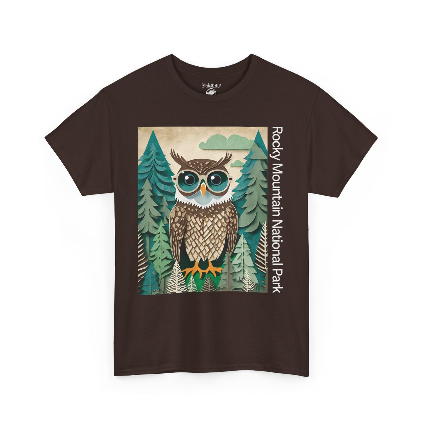 The Wise Ol' Owl | Layered Paper | RMNP | Adult Cotton Tee