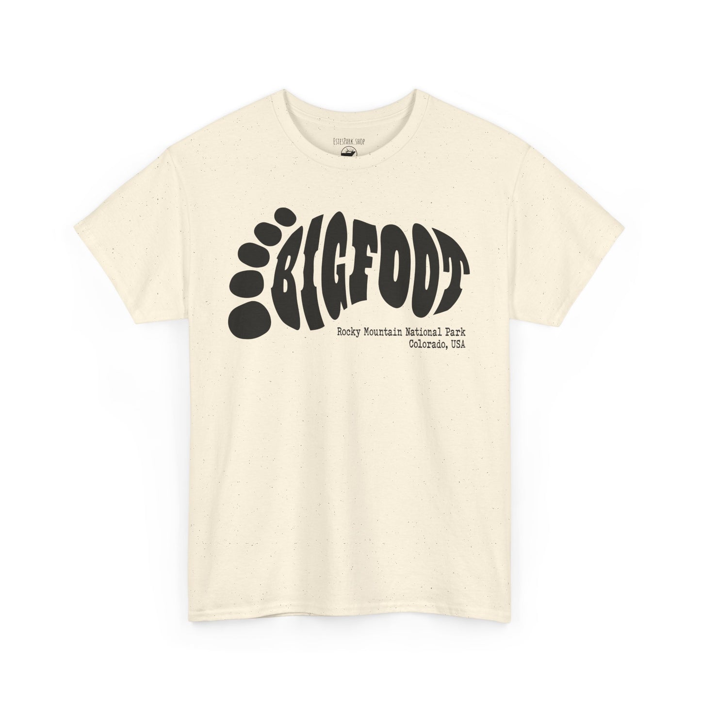 Bigfoot Footprint | RMNP | Adult Cotton Tee