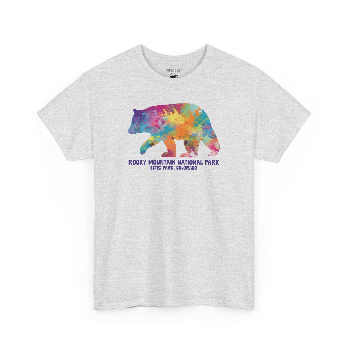 Splatter Art Bear | RMNP | Adult Cotton Tee