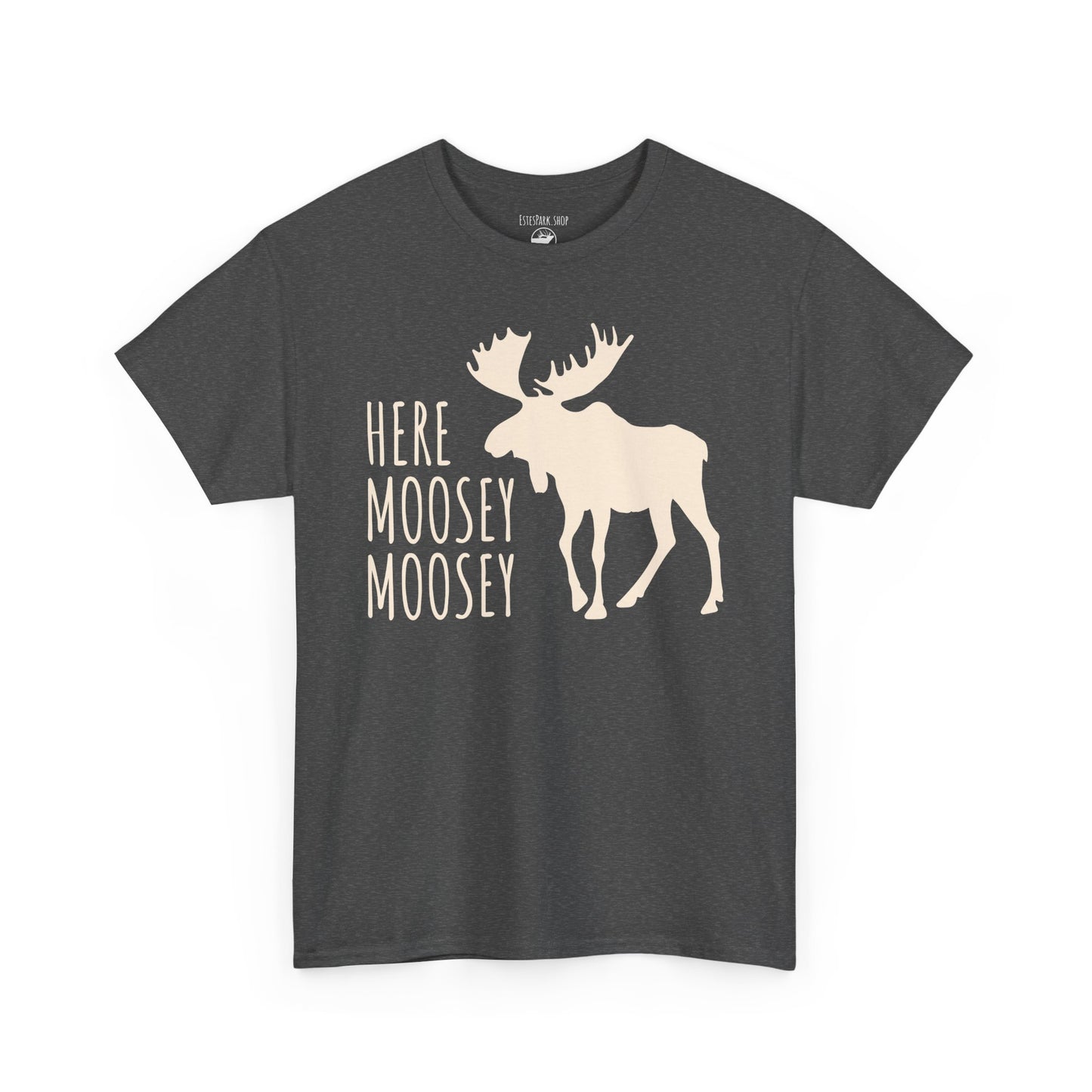 Here Moosey Moosey | Silhouette | Adult Cotton Tee