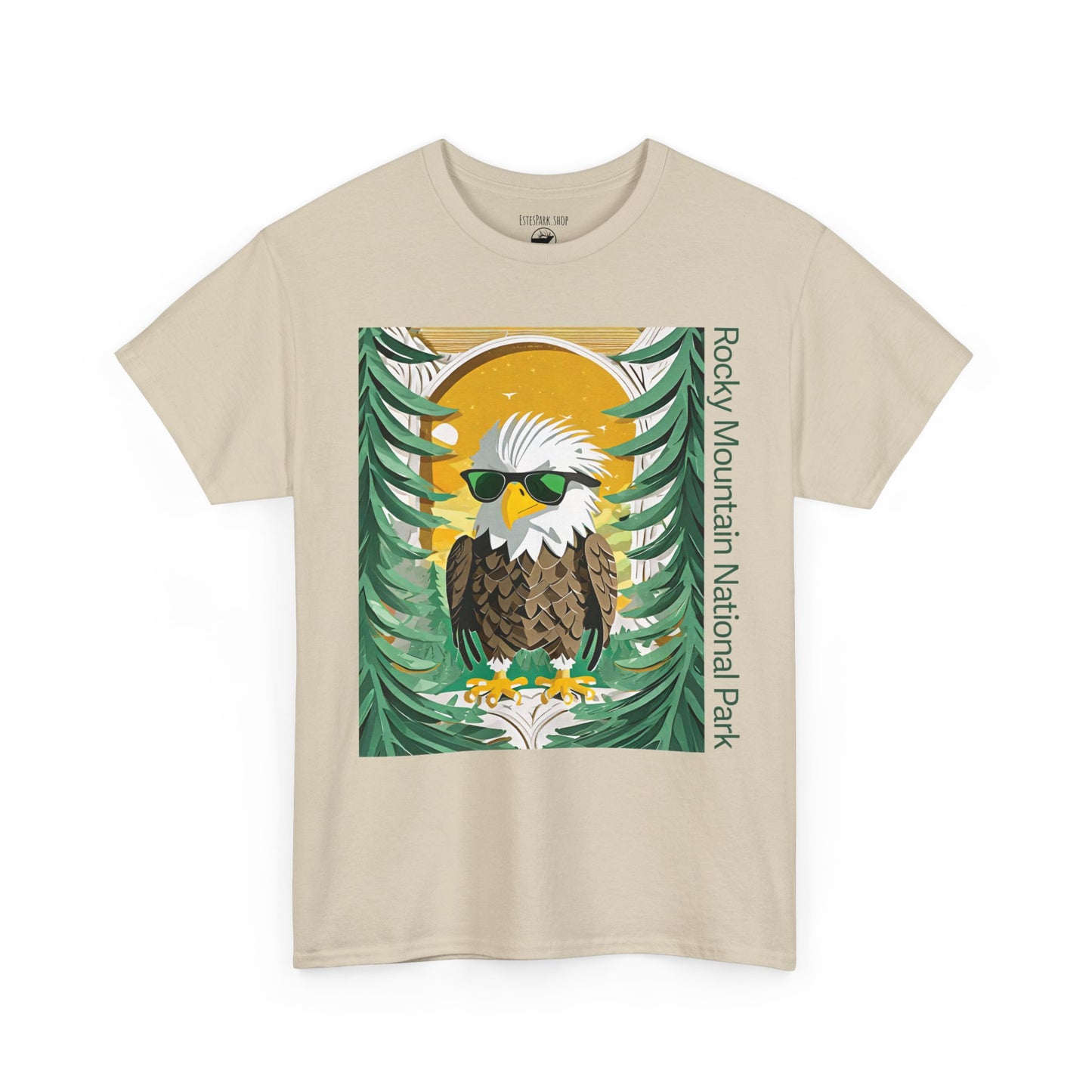 Bald Eagle | Layered Paper | RMNP | Adult Cotton Tee
