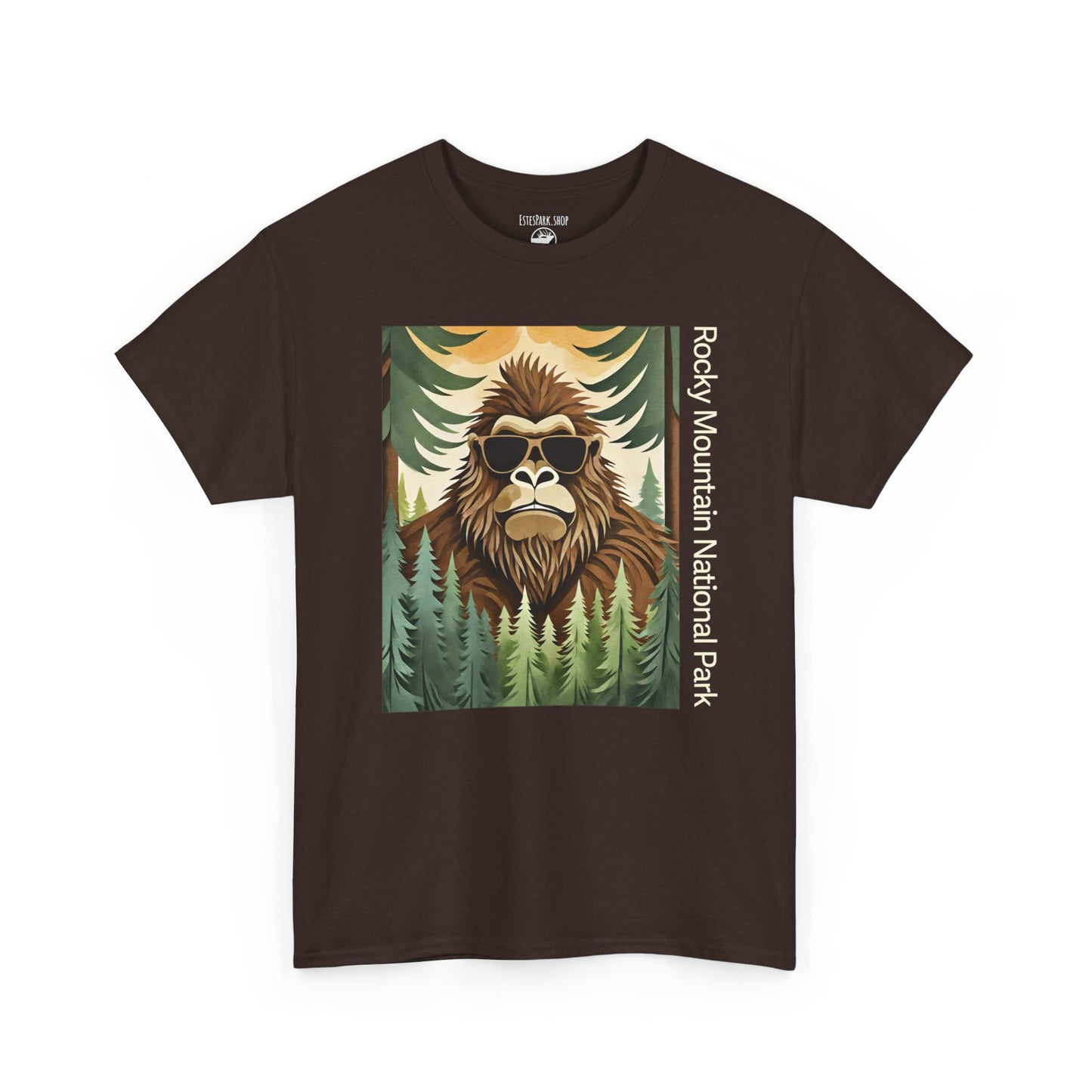 Watching For Bigfoot | Layered Paper | RMNP | Adult Cotton Tee