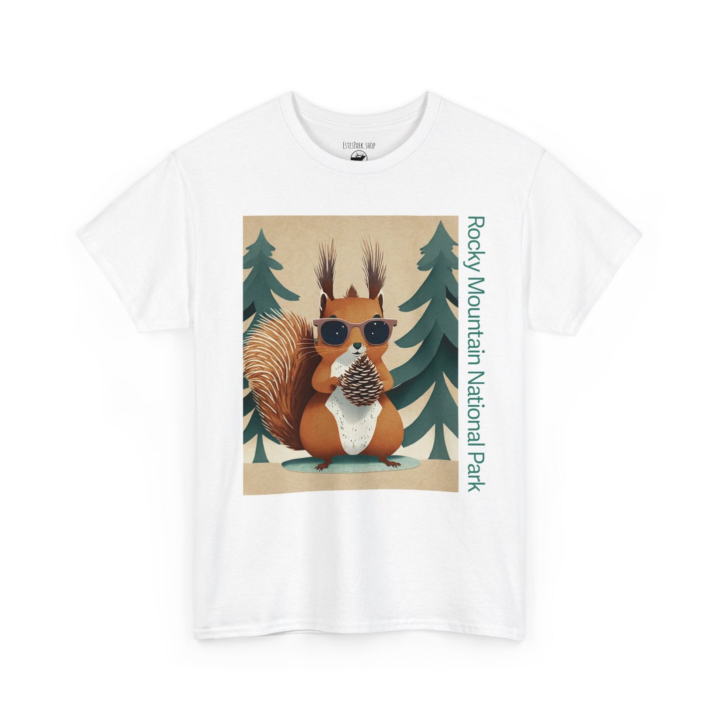 The Famous Abert Squirrel | Layered Paper | RMNP | Adult Cotton Tee