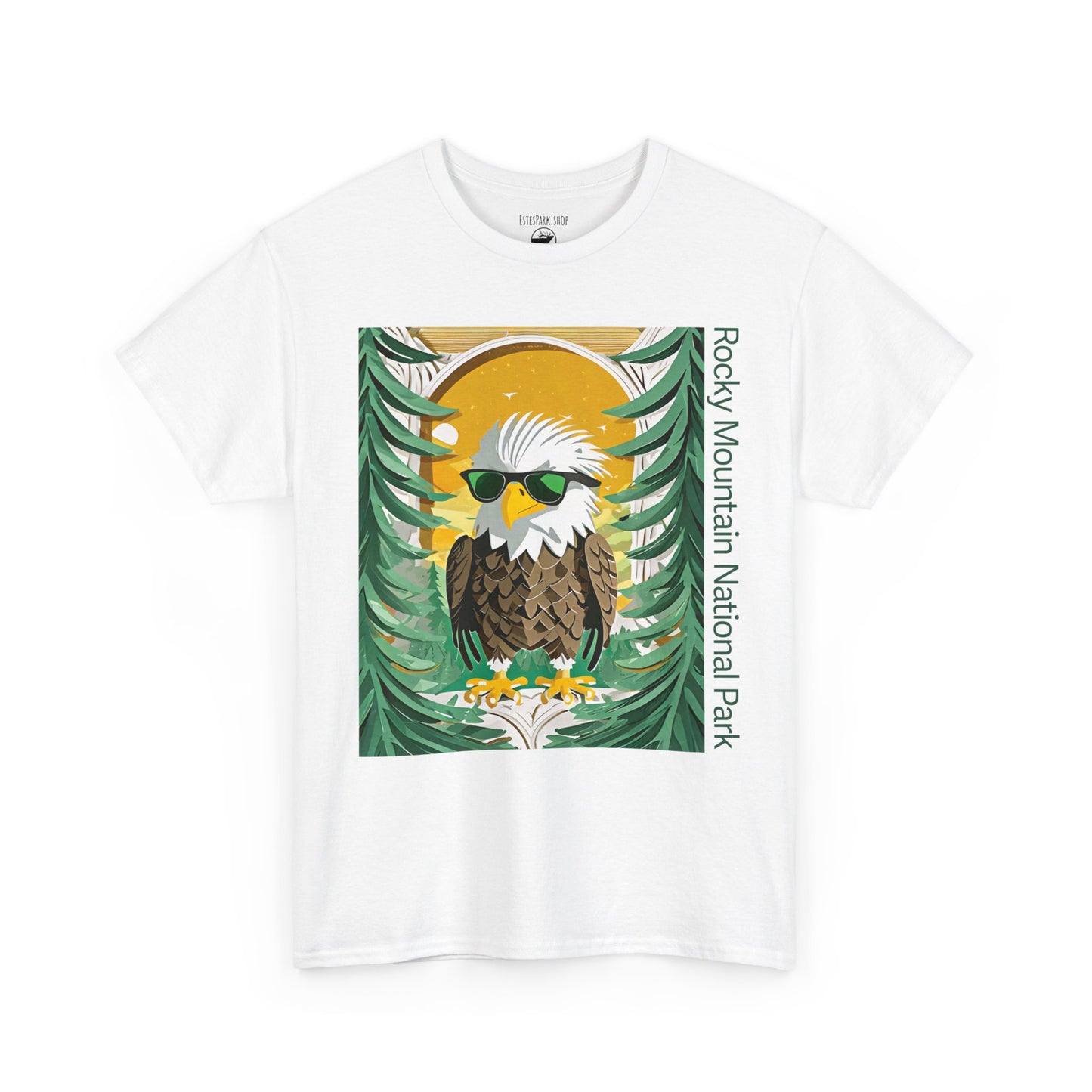 Bald Eagle | Layered Paper | RMNP | Adult Cotton Tee