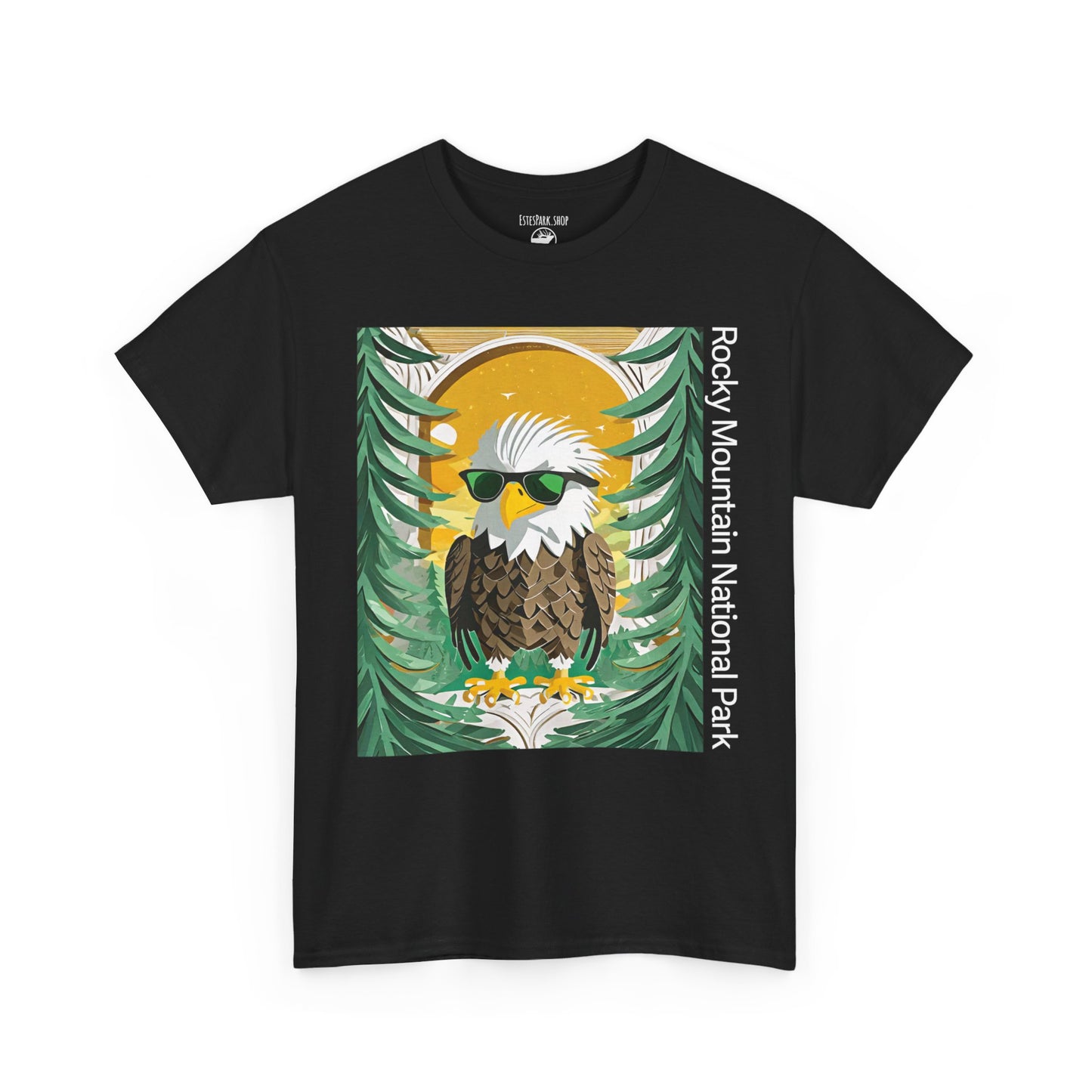 Bald Eagle | Layered Paper | RMNP | Adult Cotton Tee