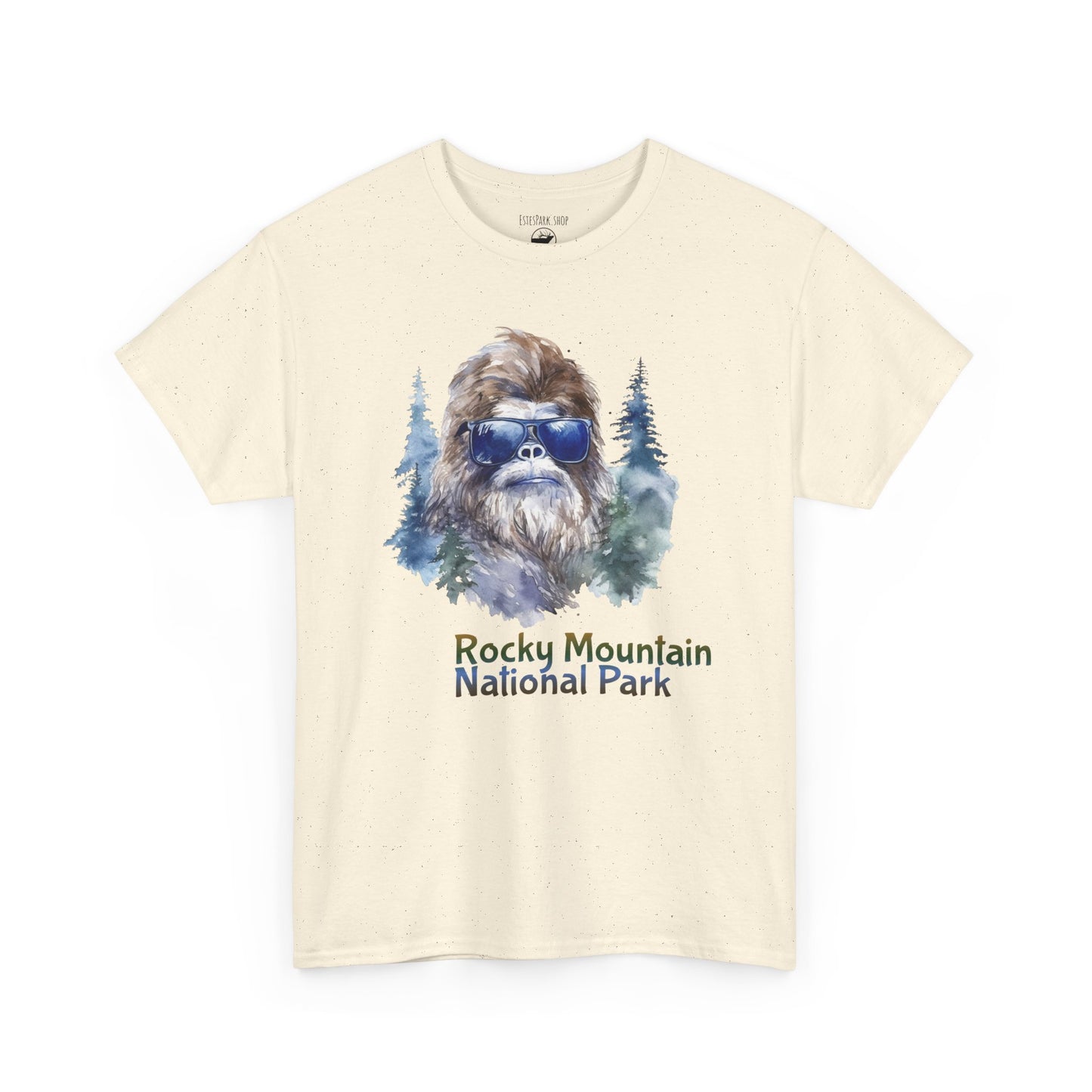 Watchful Bigfoot Portrait | RMNP | Adult Cotton Tee