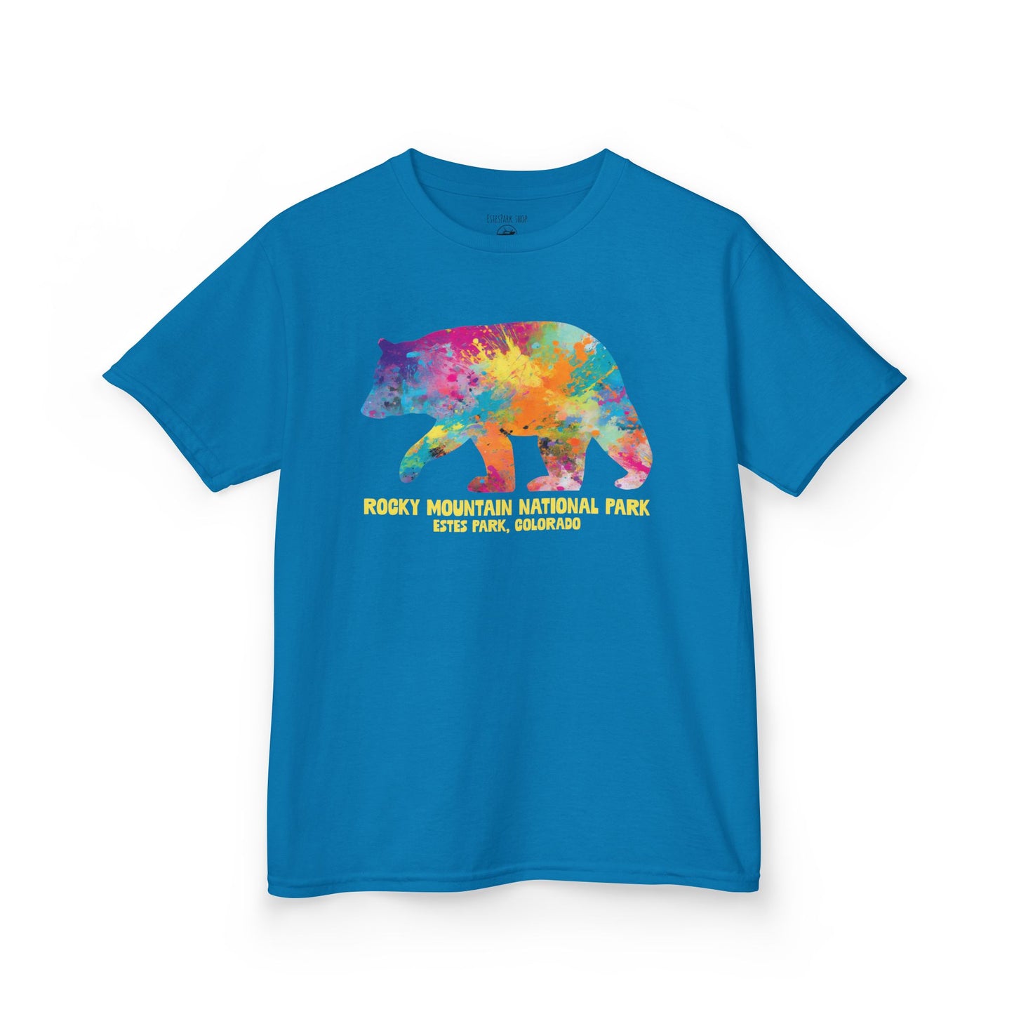 Splatter Art Bear | RMNP | Kids Heavy Cotton™ Tee