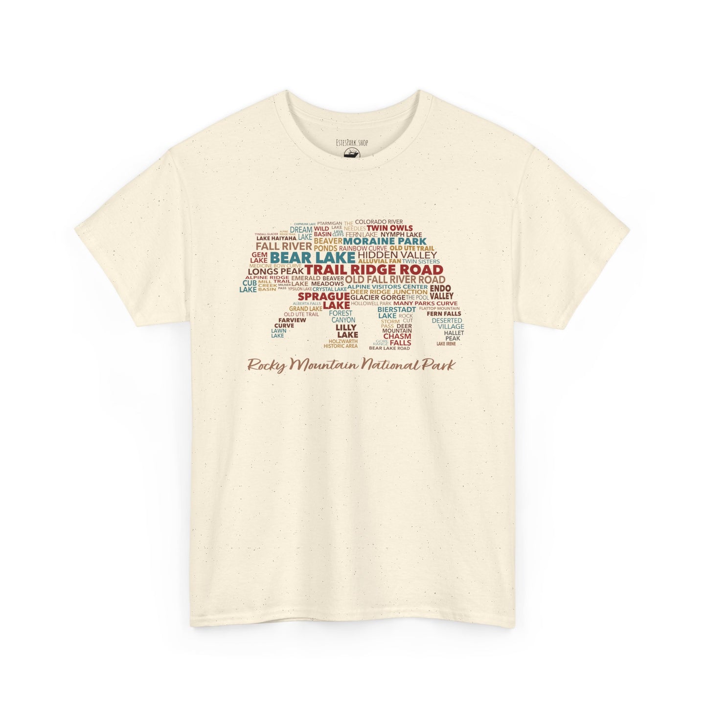 RMNP Place Names Bear | RMNP | Heavy Cotton Tee