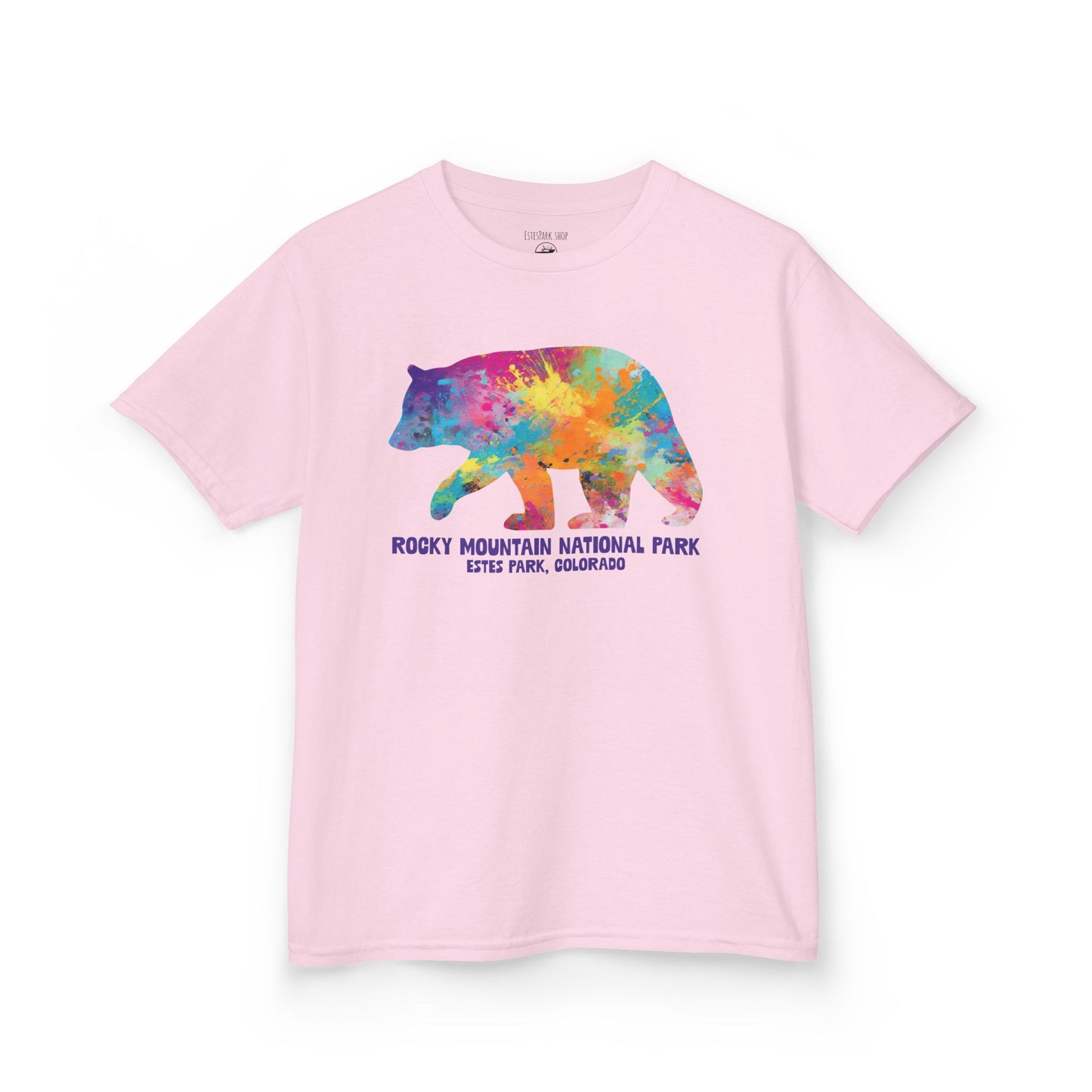 Splatter Art Bear | RMNP | Kids Heavy Cotton™ Tee